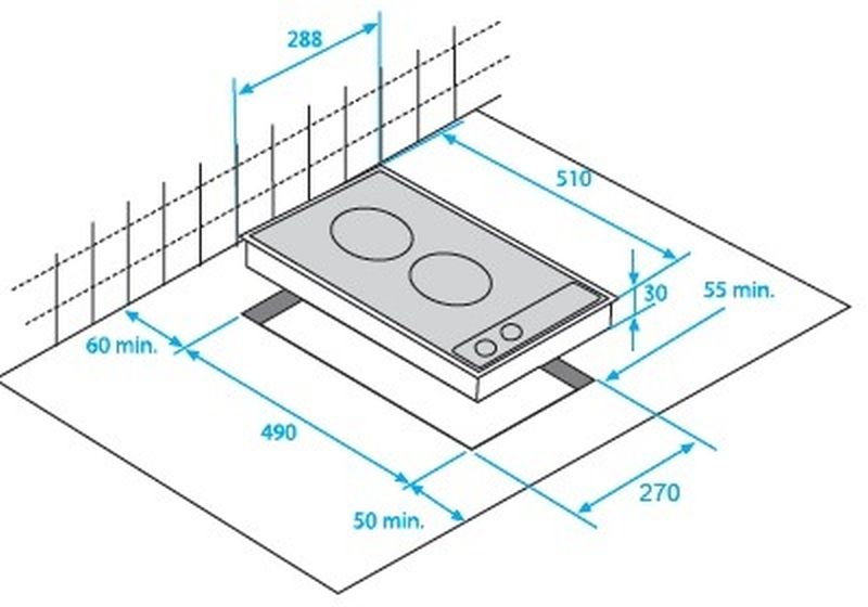 BEKO HDMC32400TX steklokeramična kuhalna plošča