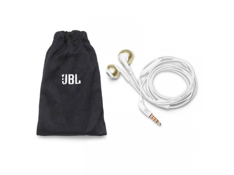 JBL TUNE 205 zlate žične slušalke
