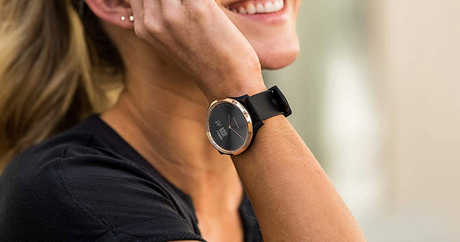 GARMIN Vívomove HR Sport Black L pametna športna ura