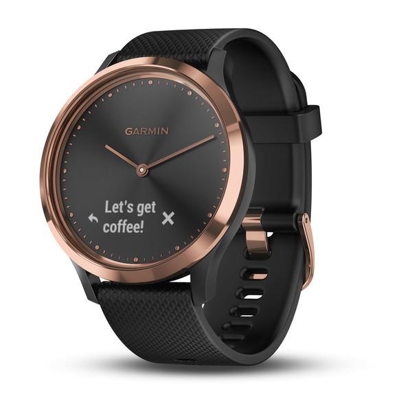 Garmin Vívomove HR Sport Rose Gold S/M Black pametna ura
