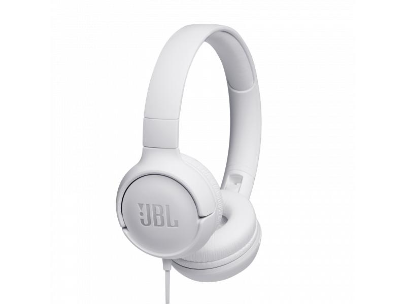 JBL Tune 500 bele žične slušalke