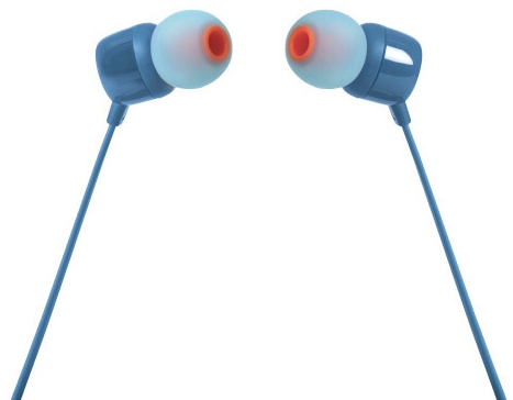 JBL T110 žične slušalke modre