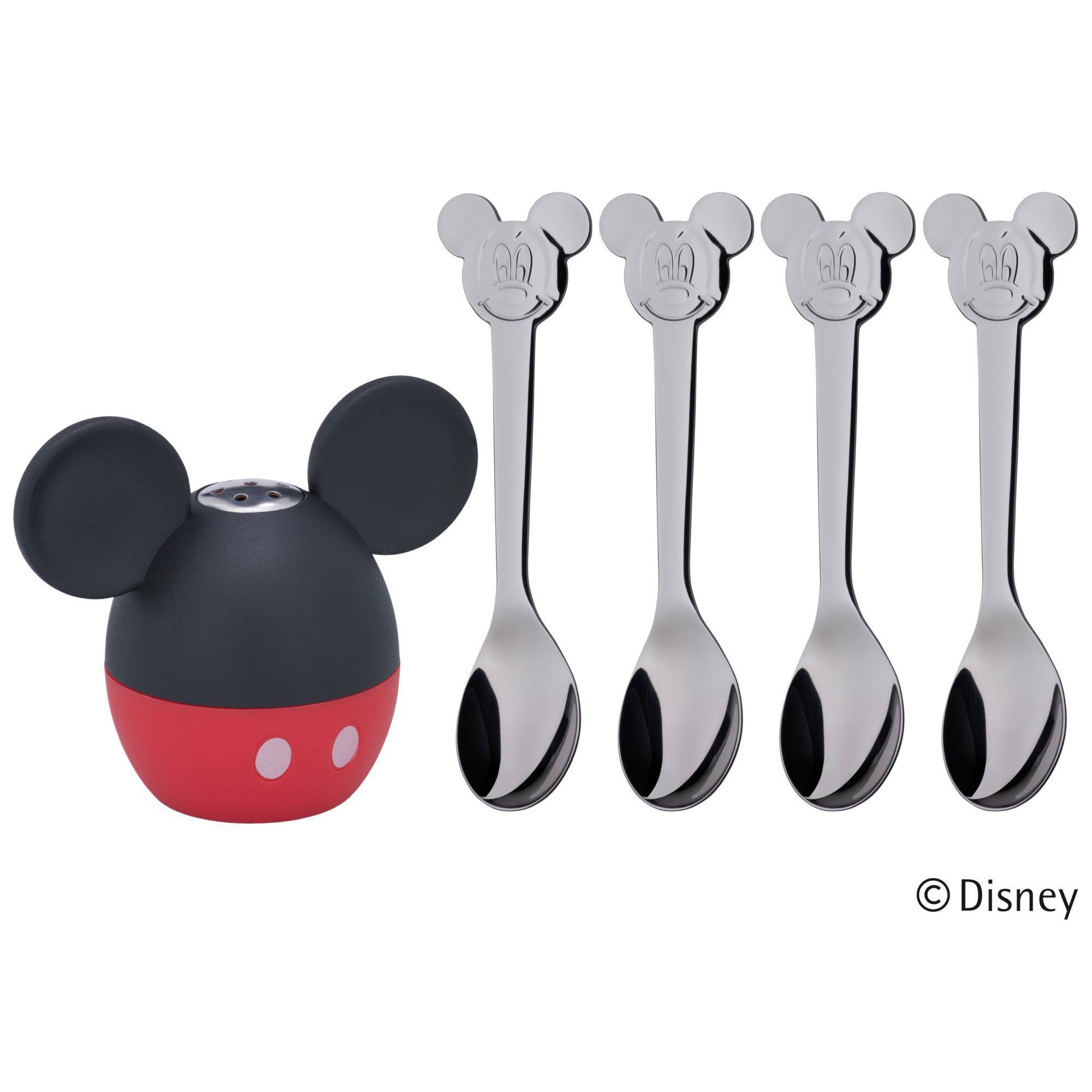 solnica + 4 žlice Mickey Mouse