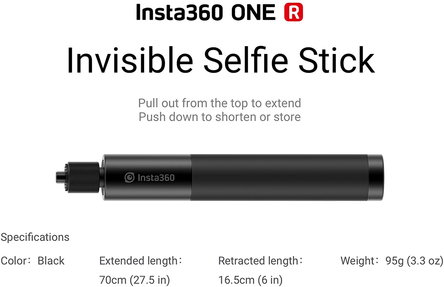 Insta360 ONE R selfie stick 70cm insta360