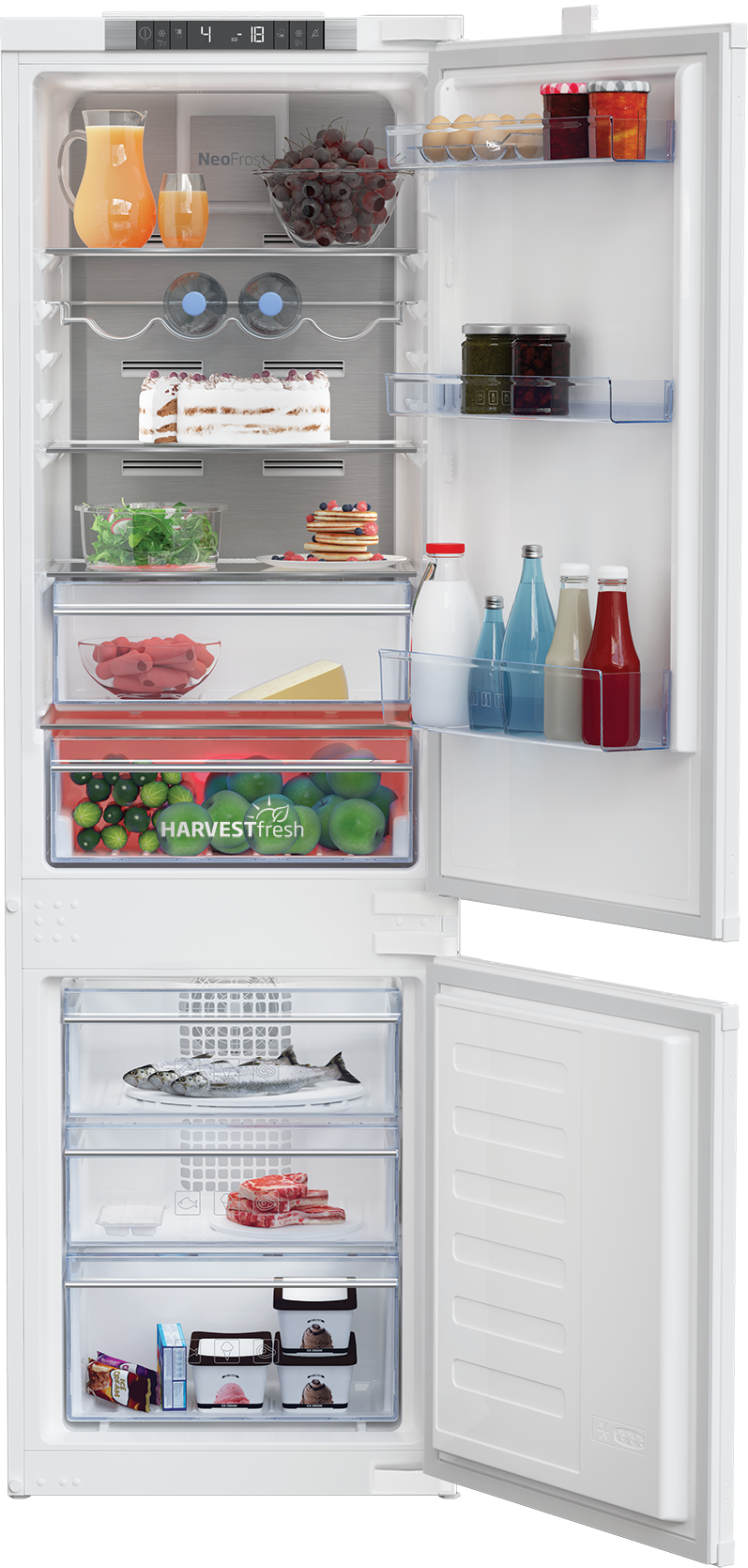 BEKO BCNA275E4SN Vgradni hladilnik