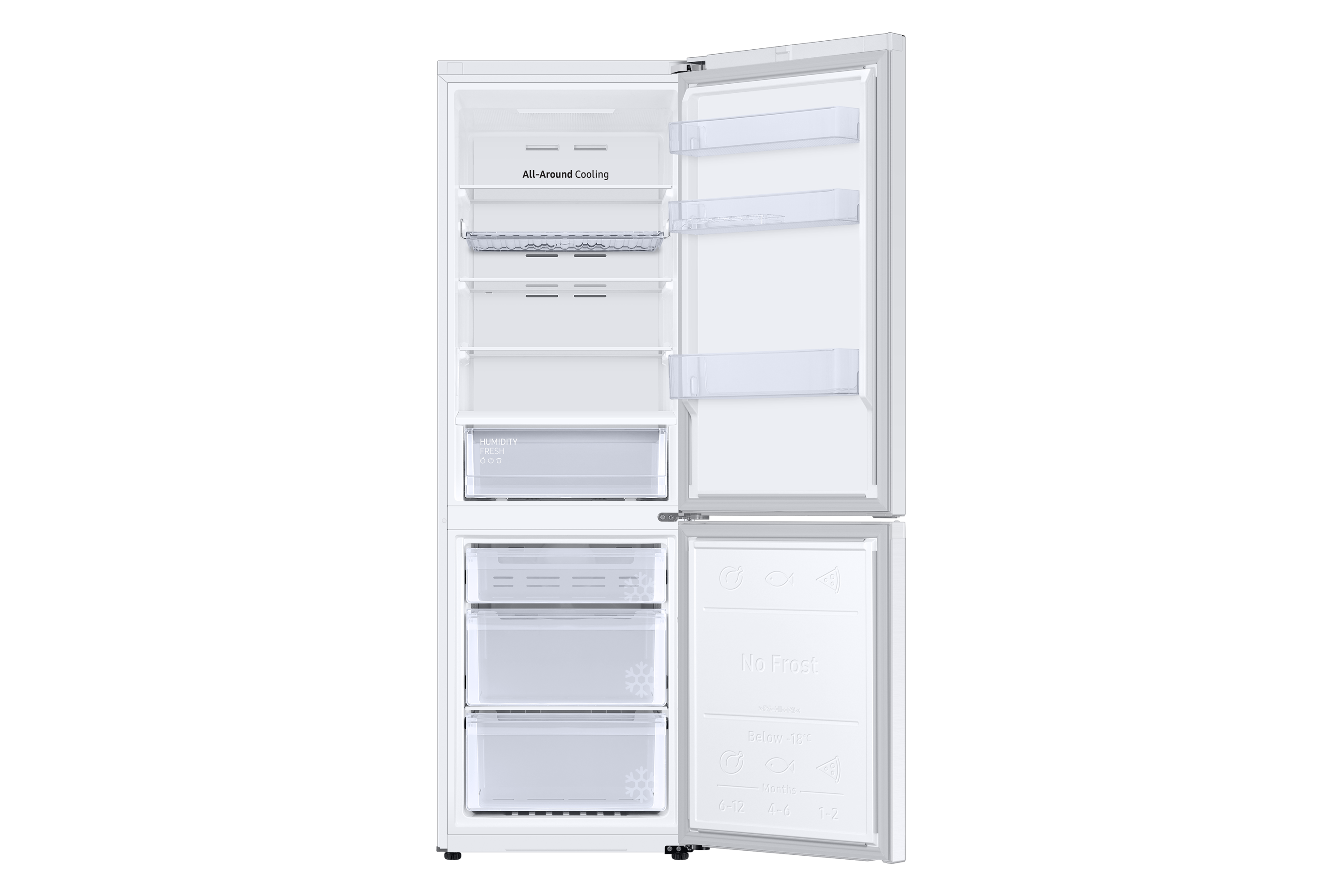 SAMSUNG RB34T672FWW/EF hladilnik s spodnjim zamrzovalnikom