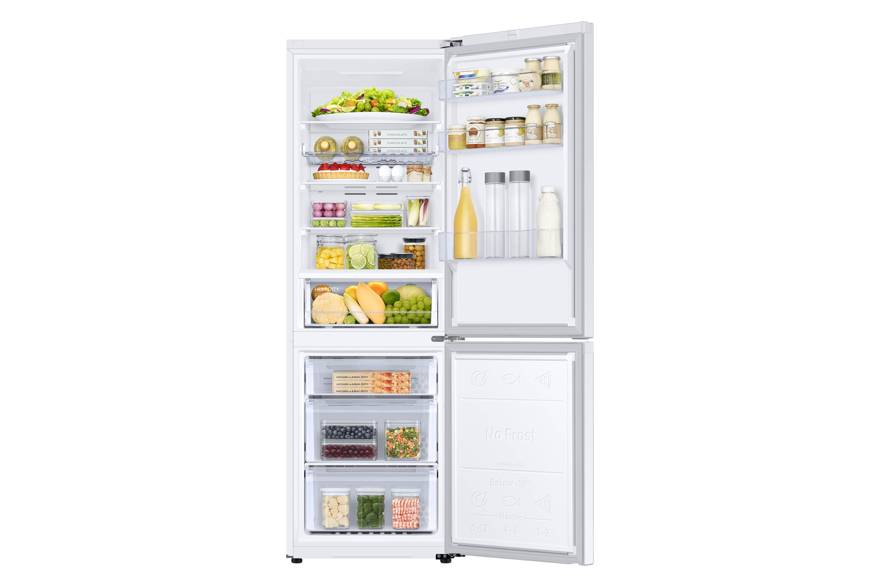 SAMSUNG RB34T672FWW/EF hladilnik s spodnjim zamrzovalnikom