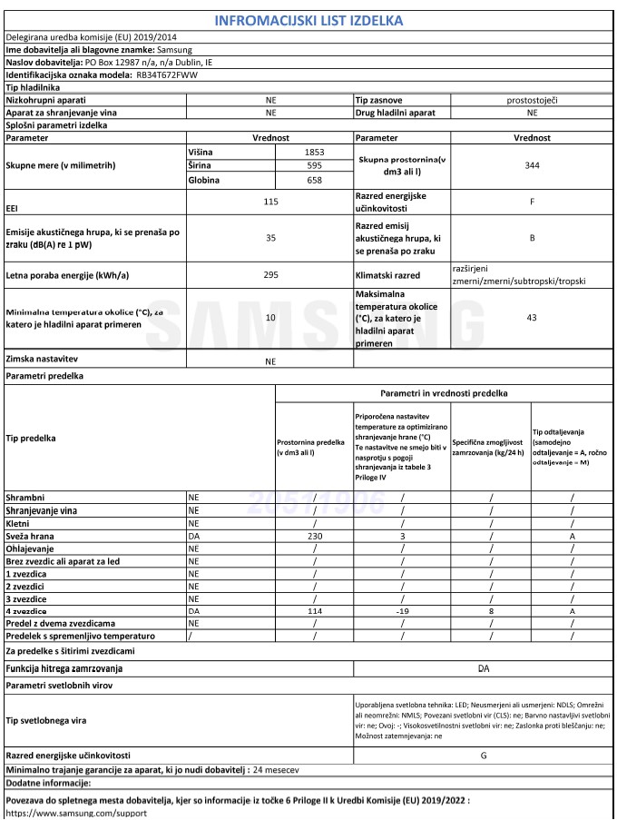 SAMSUNG RB34T775DS9/EF hladilnik