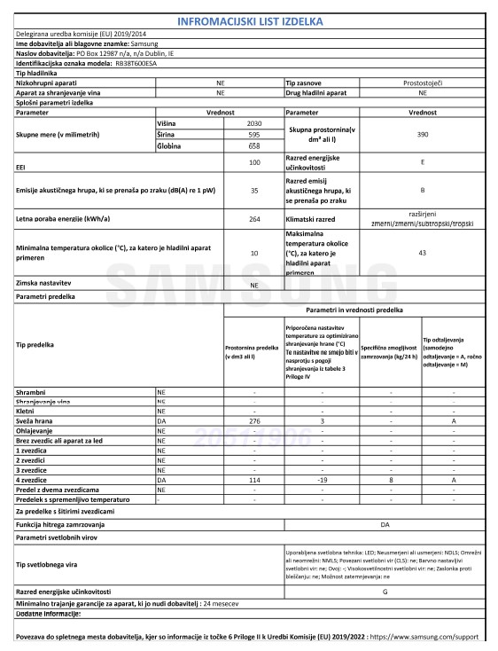 SAMSUNG RS68A8840S9/EF ameriški hladilnik z zamrzovalnikom