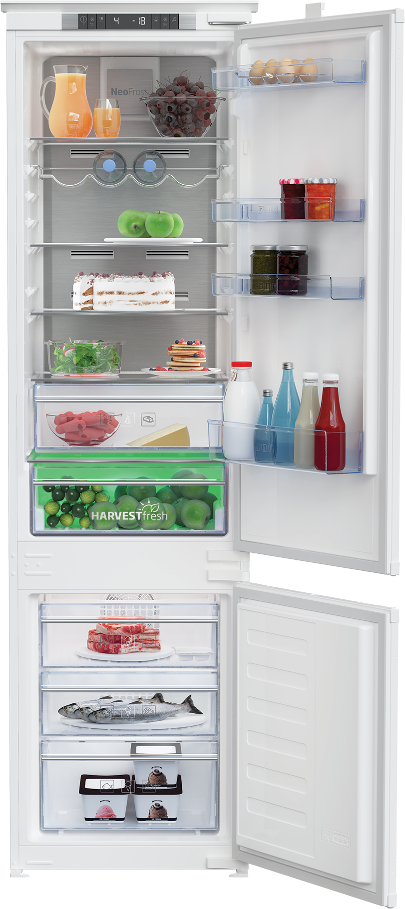 BEKO BCNA306E4SN vgradni hladilnik