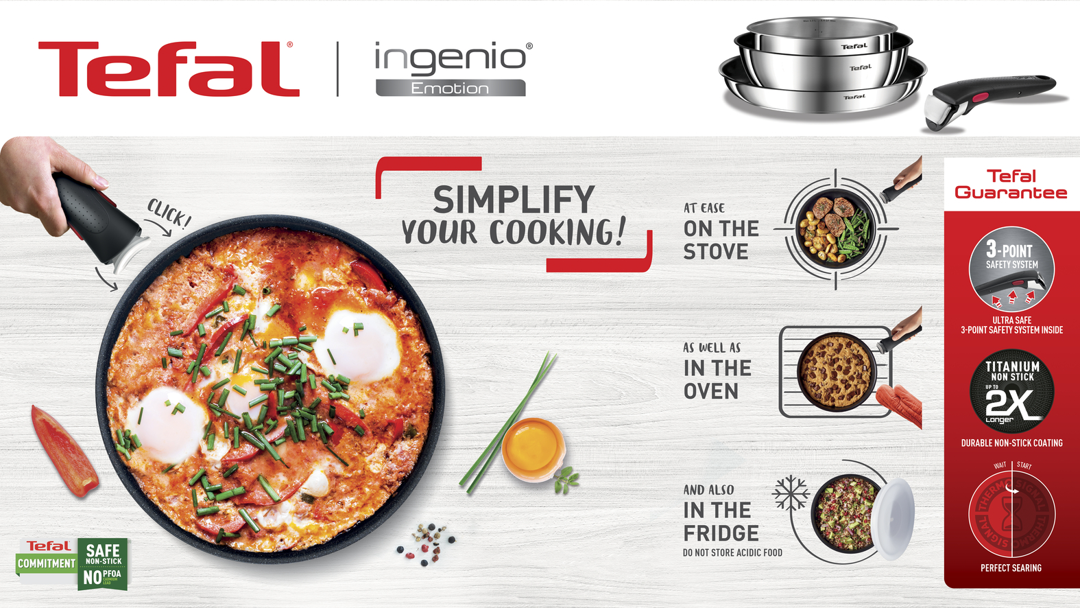 TEFAL L897AS74 10 -delni set Ingenio EMOTION