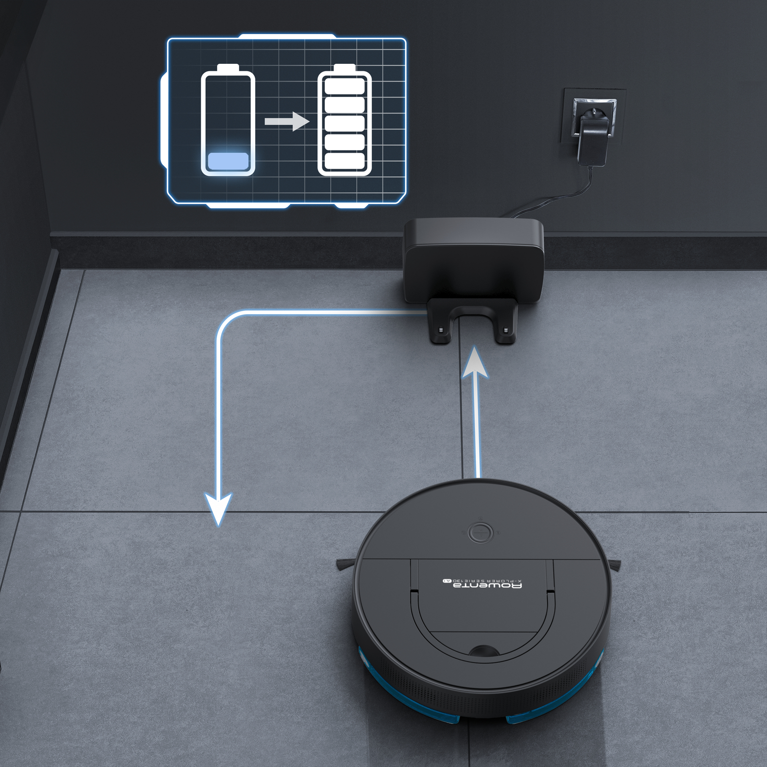 ROWENTA RR9075WH X-PLORER 130 AI robotski sesalnik
