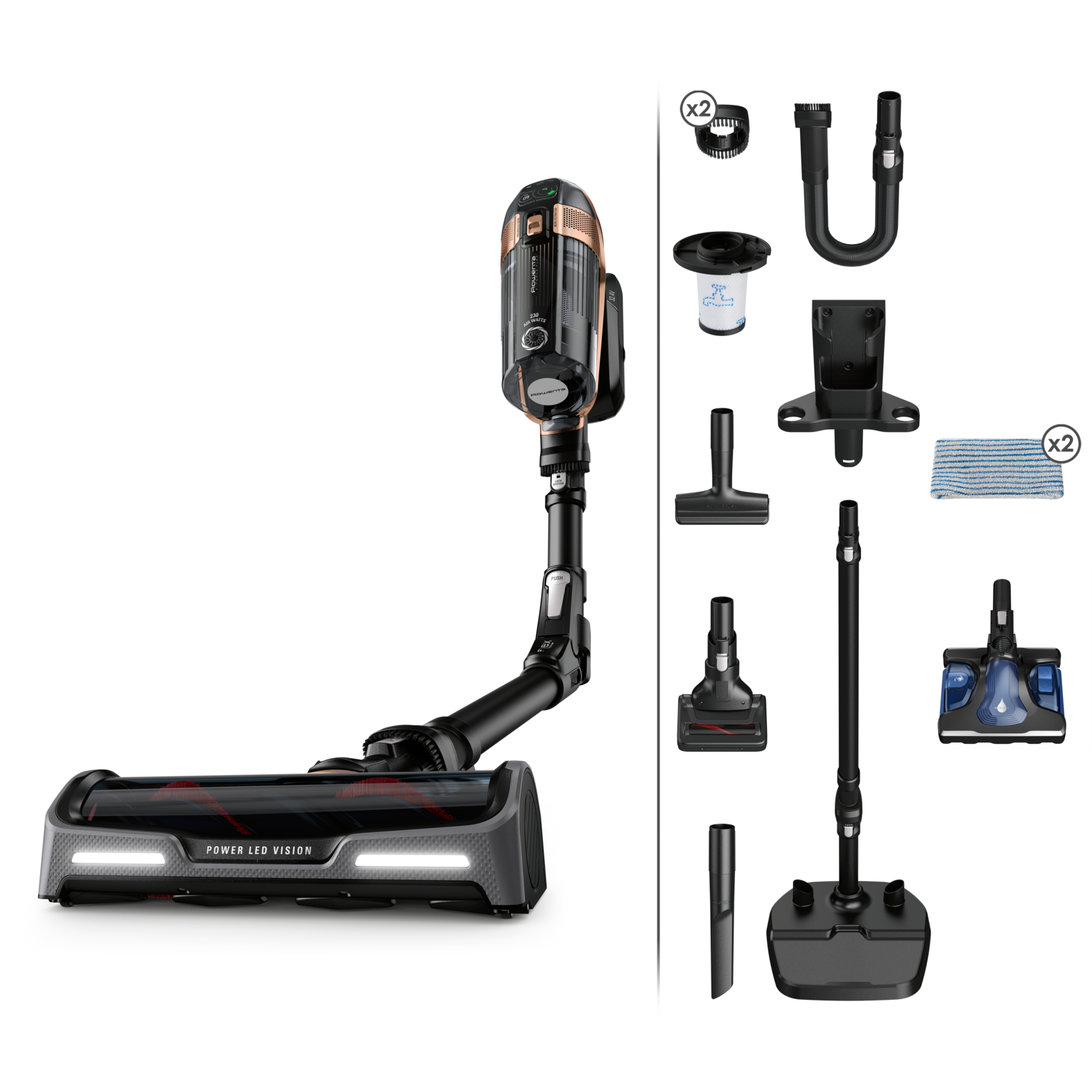 ROWENTA RH99G1WO X-Force 15.6 Aqua pokončni sesalnik