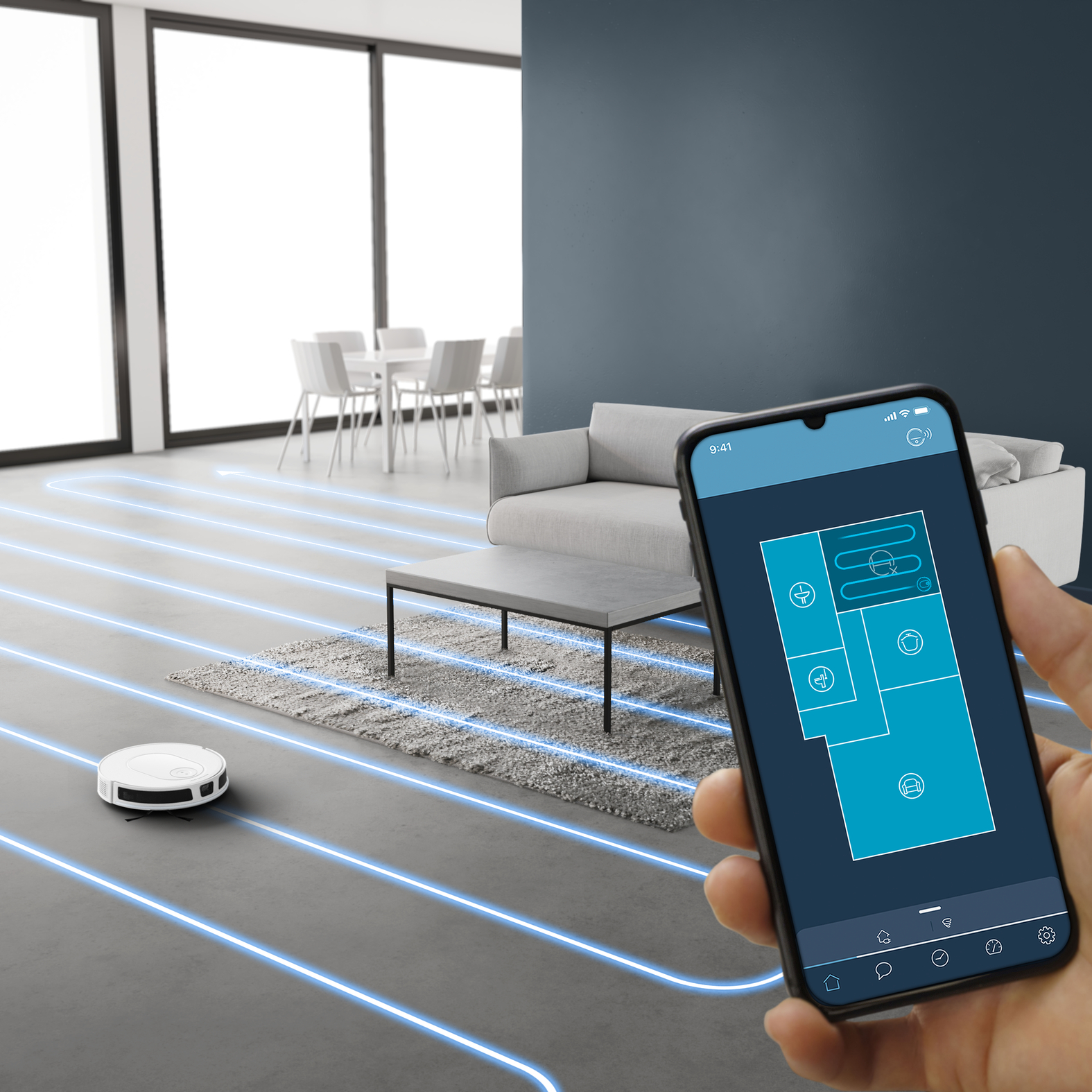 Rowenta robotski sesalnik Rowenta X-plorer RR8497WH