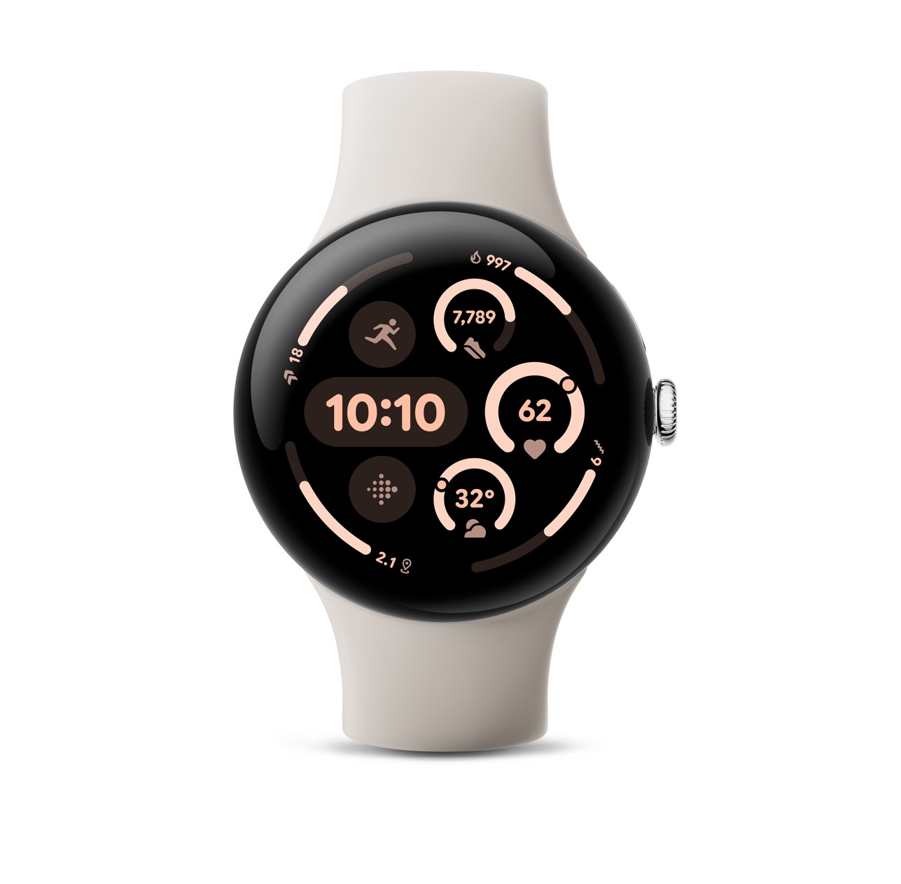 GOOGLE Pixel Watch 3 (45mm) Porcelain