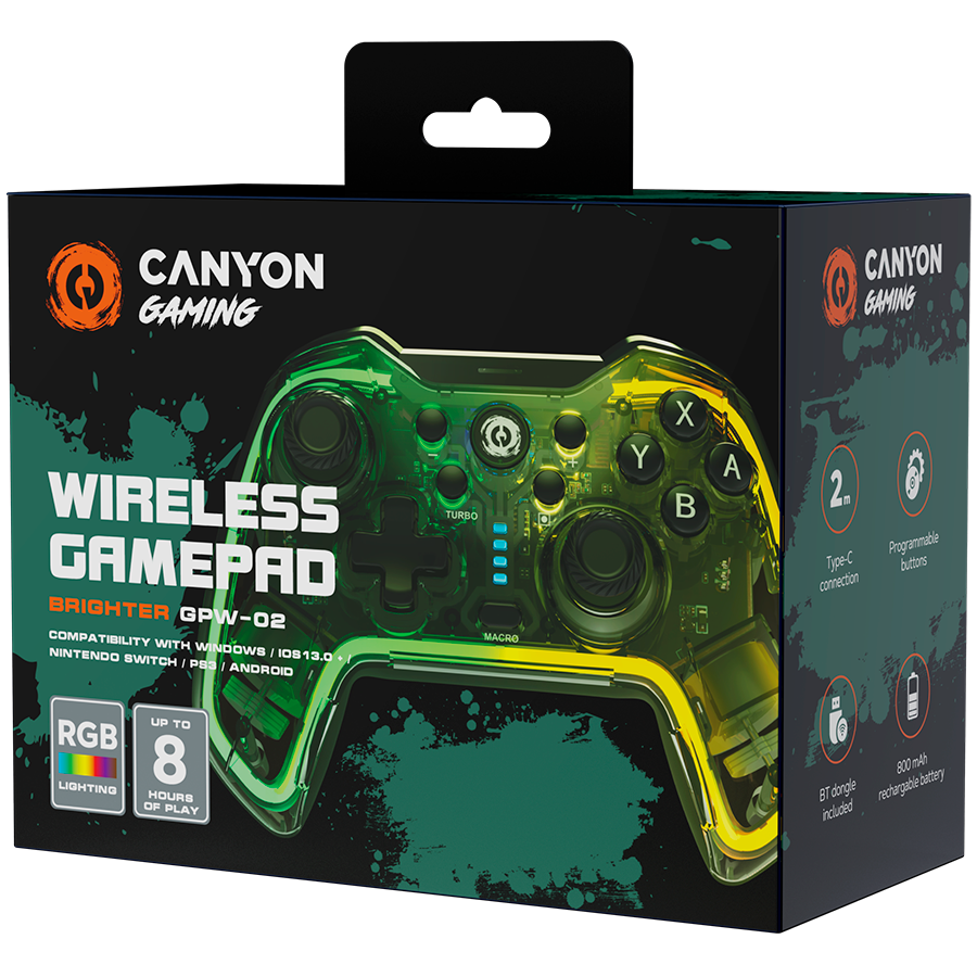Canyon GPW-02 Bluetooth Gamepad Nintendo Switch / Android / Windows