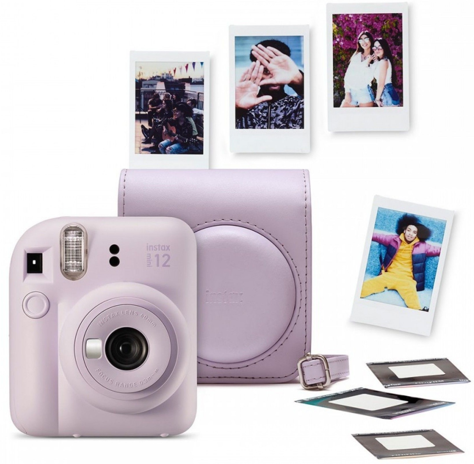 instax by FUJIFILM mini 12 Lilac Purple bundle
