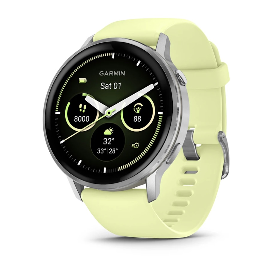 GARMIN Venu 4 45mm - gray/silver citron