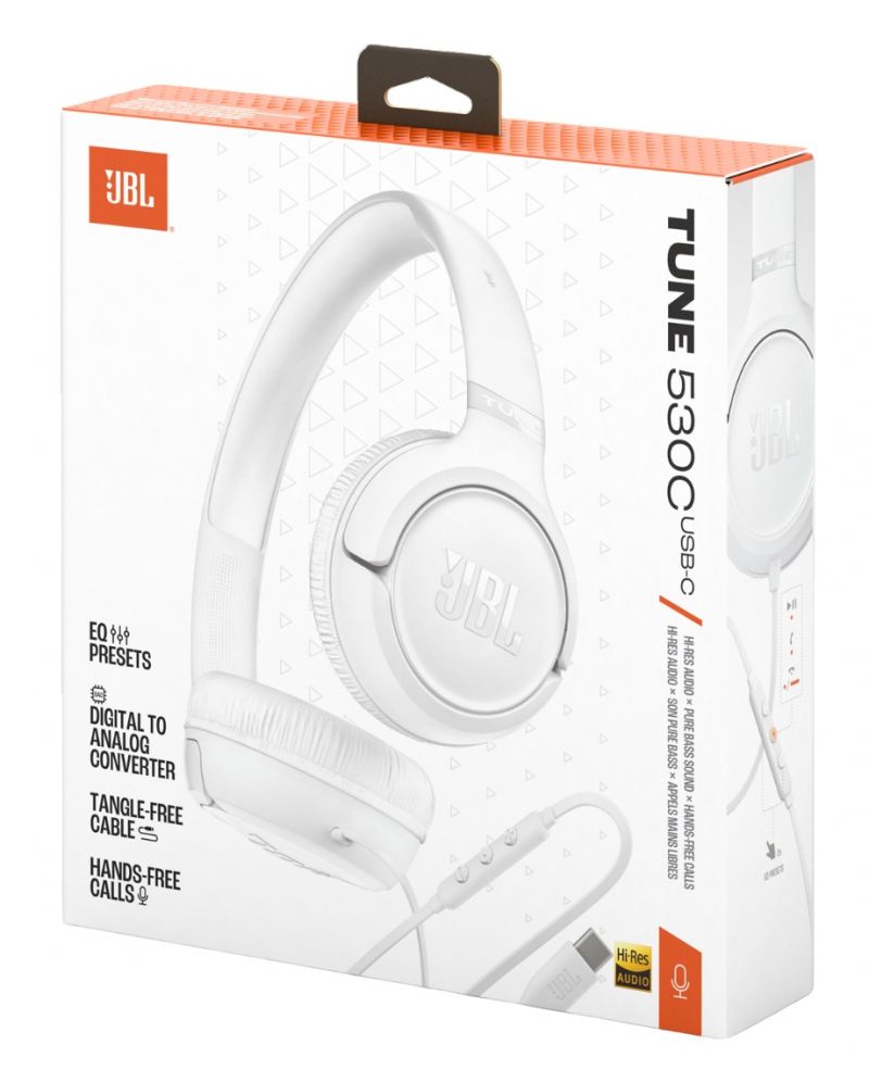 Slušalke JBL TUNE 530C, bele